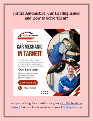 Justfix Automotive: Car Heating Issues and How to Solve Them?