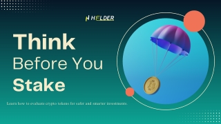 Think Before You Stake: Token Analysis Guide