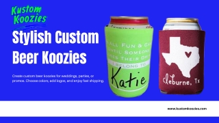 Personalized Custom Beer Koozies for Any Event
