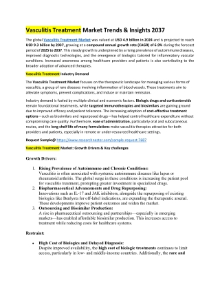Vasculitis Treatment Market