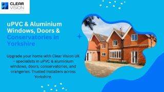 uPVC & Aluminium Windows, Doors & Conservatories in Yorkshire