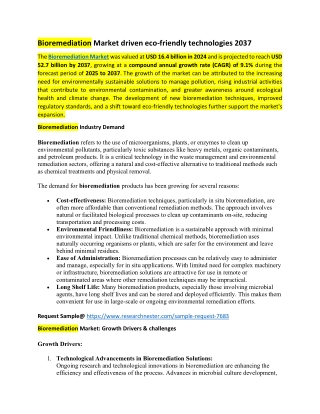 Bioremediation Market