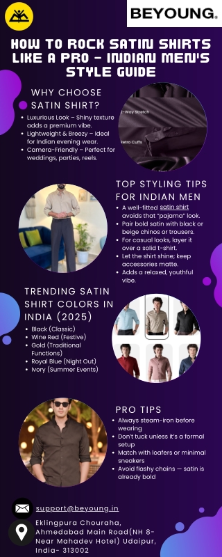 Day to Night Looks with Men’s Satin Fabric Shirts