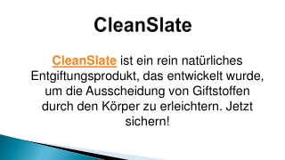 CleanSlate