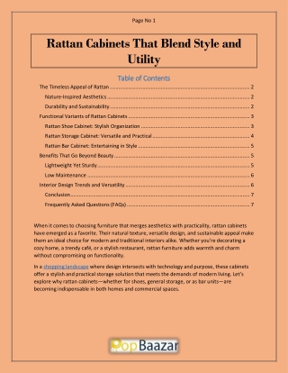 Rattan Cabinets That Blend Style and Utility