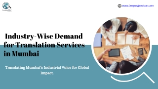 Industry-Wise Demand for Translation Services in Mumbai