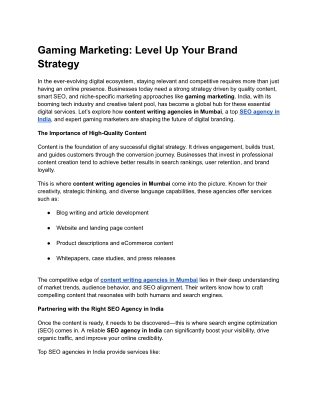 Gaming Marketing_ Level Up Your Brand Strategy