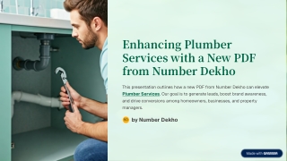 Your Local Plumber Instantly Connect via NumberDekho for Reliable Fixes