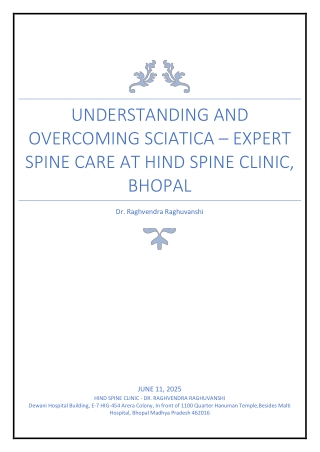 Understanding and Overcoming Sciatica