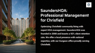Professional Management for Chrisfield by SaundersHOA