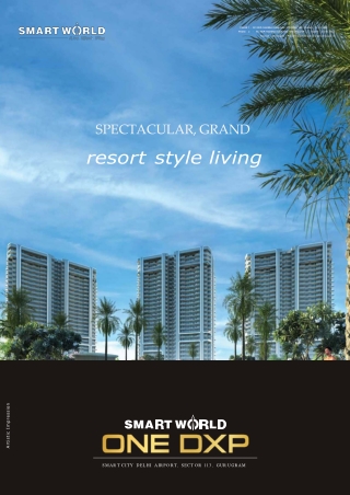Smart world one DXP Sector 113 Gurgaon Brochure PDF Description: