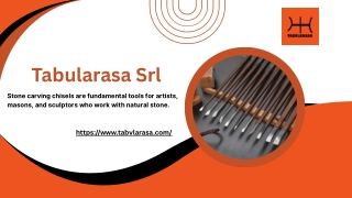 Stone carving chisels - Tabularasa Srl