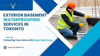 Exterior Basement Waterproofing Services in Toronto