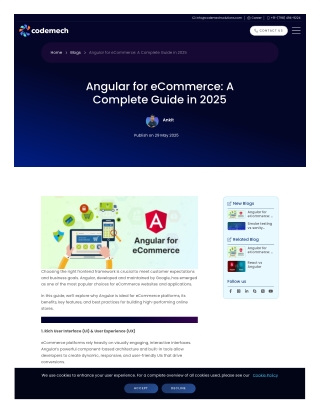 Angular for eCommerce: A Complete Guide in 2025