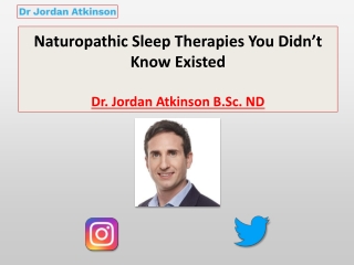 Naturopathic Sleep Therapies You Didn’t Know Existed