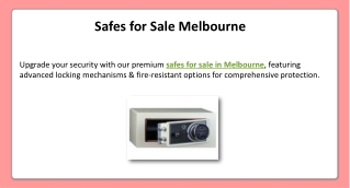 Safes for Sale Melbourne