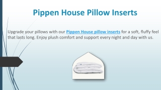 Pippen House Pillow Inserts