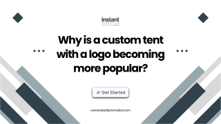 Why Businesses are Investing in Custom Logo Tents?