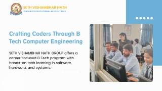 Build the Tech of Tomorrow with B.Tech Computer Engineering at SVN