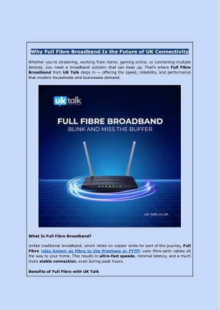Best Broadband Deals UK | Compare Affordable Internet Plans