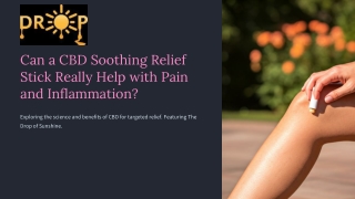 Can a CBD Soothing Relief Stick Really Help with Pain and Inflammation