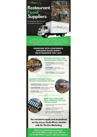 Restaurant Food Suppliers: Choosing the Best Partners for Quality and Service
