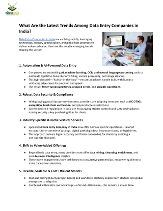What Are the Latest Trends Among Data Entry Companies in India_