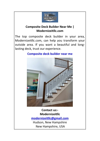 Composite Deck Builder Near Me Modernizeitllc.com
