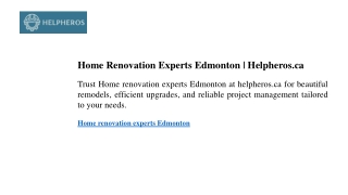 Home Renovation Experts Edmonton Helpheros.ca