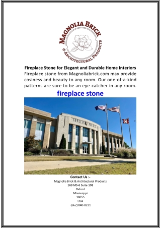 Fireplace Stone for Elegant and Durable Home Interiors