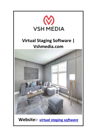 Virtual Staging Software  Vshmedia.com
