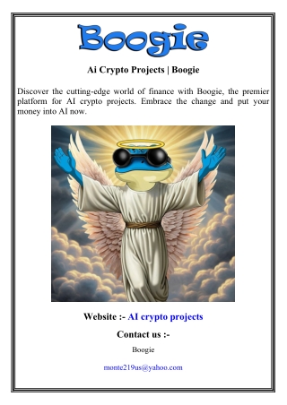 Ai Crypto Projects   Boogie