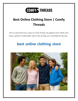 Best Online Clothing Store