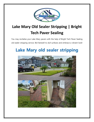 Lake Mary Old Sealer Stripping