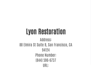 Lyon Restoration