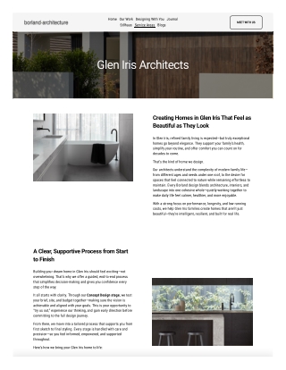 Architect Glen Iris