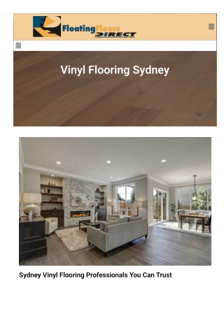 Vinyl Flooring Sydney