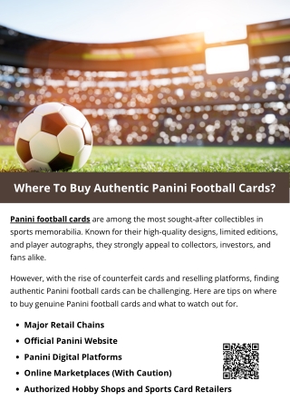 Where To Buy Authentic Panini Football Cards?