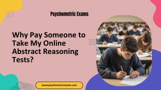 Why Pay Someone to Take My Online Abstract Reasoning Tests?