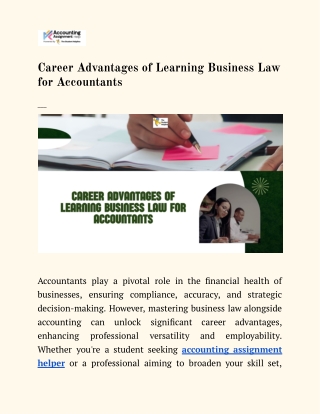 Career Advantages of Learning Business Law for Accountants