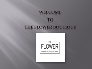 Same-day Flower Delivery | The Flower Boutique