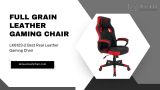 full grain leather gaming chair