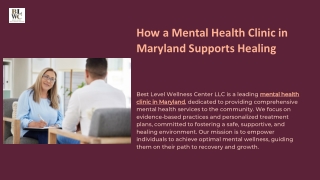 How a mental health clinic in Maryland supports healing
