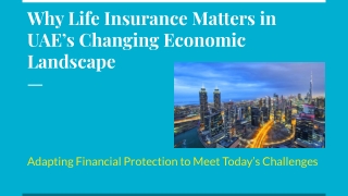 Why Life Insurance Matters in UAE’s Changing Economic Landscape