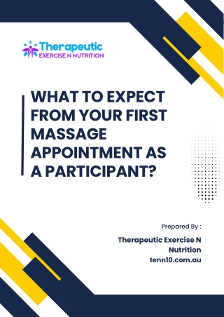 What to Expect from Your First Massage Appointment as a Participant