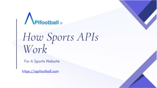 How Sports APIs Work For A Sports Website