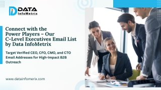 Connect with the Power Players – Our C-Level Executives Email List by Data InfoM