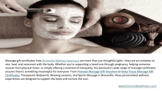 Prenatal Massage Gift Vouchers