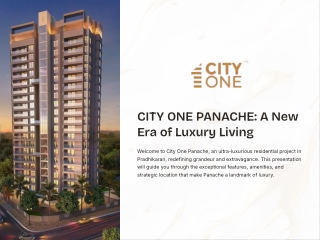 Flats in Nigdi – Luxury 3 & 4 BHK Sky Suites at City One Panache