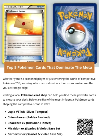 Top 5 Pokémon Cards That Dominate The Meta